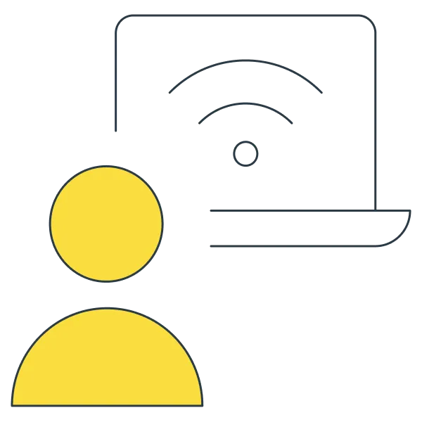 Hybrid working graphic