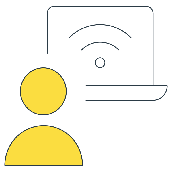Hybrid working graphic