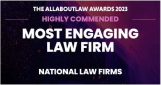 Most Engaging Law Firm - Highly commended logo
