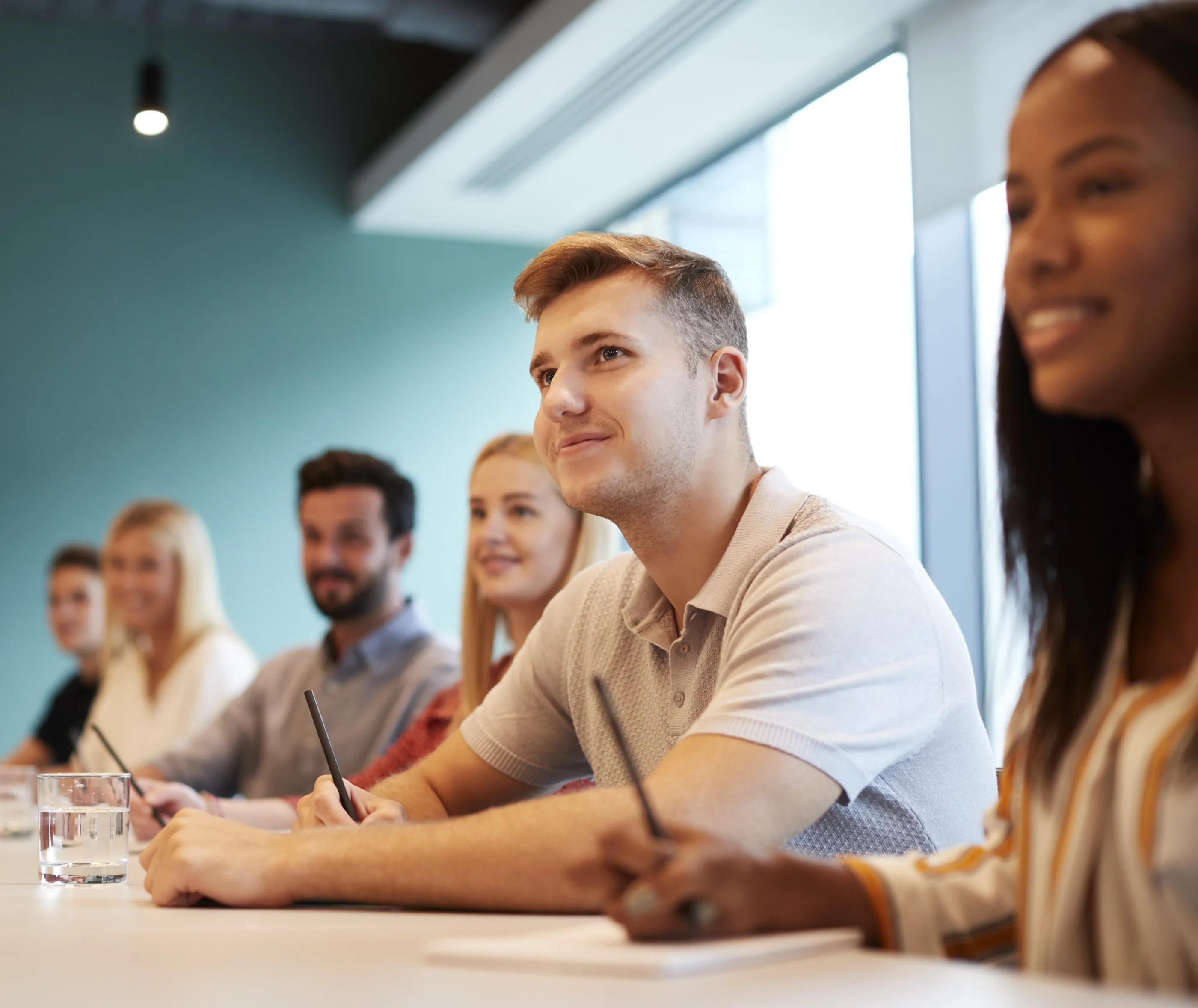 Young people learning